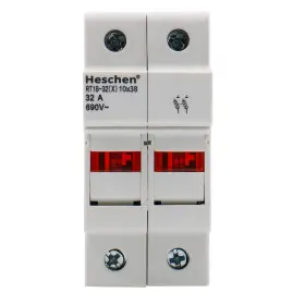 670534187630 HESCHEN Pole Din Rail Mount Cylindrical Fuse #2