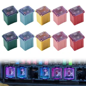683304137698 HIAHXC Car Square Fuse Cartridge Micro Kit