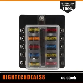 HTC16709993A HIGHTEALS8 Waterproof Blade Fuse Block Box Car