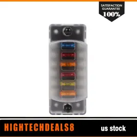 HTC16710390A HIGHTEALS8 Blade Fuse Box Block Waterproof Cover