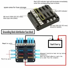 604787341938 HIMOZEAN Fuse Block Negative Busbar Marine #3