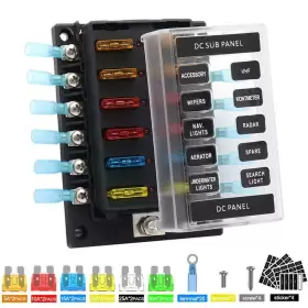 619191637072 HIMOZEAN Circuit Fuse Block Marine Boat Rv Car #2