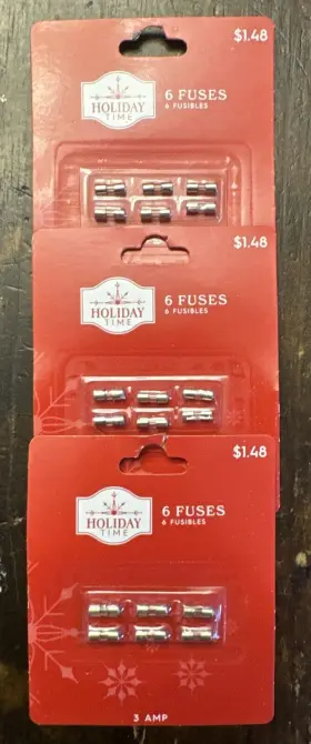 764878643904 HOLIDAY TIME Volts Christmas Mini Fuses Amp