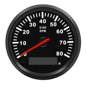 911-00012-BN HOT CAR PARTS Boat Rpm Tachometer Waterproof