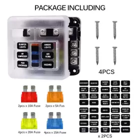 191461889379 HOUKIPER Fuse Block Box Circuit Car Ato Atc Wi #2