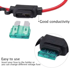 600736953450 HUIQIAODS Atc Ato Line Fuse Holder Gauge Wiring #3