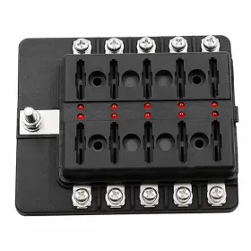 612048435074 HUKYU Blade Fuse Holder Box Led Indicator Auto #3