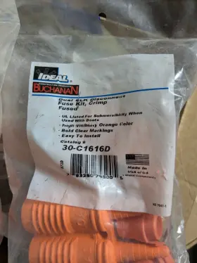 30-C1616D IDEAL Submersible Inline Fuse Holders Vac Wire Amp #2