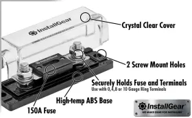 789398415114 INSTALLGEAR Gauge Anl Fuse Holder Pack Amp #2