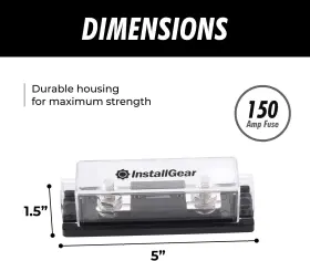 IGANL150-2 INSTALLGEAR Gauge Anl Fuse Holder Pack Amp #3