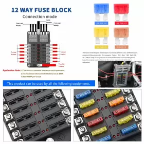 768461633839 JINYUAN Fuse Box Blade Block Led Indicator #3