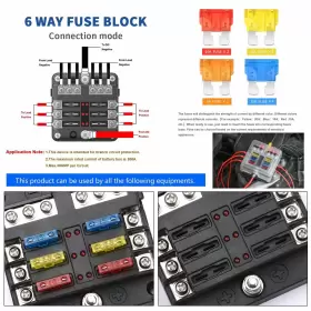 768461633921 JINYUAN Fuse Box Blade Block Led Indicator Damp #3