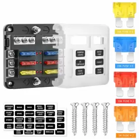 768461633921 JINYUAN Fuse Box Blade Block Led Indicator Damp