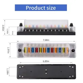 797442734753 JINYUAN Fuse Box Blade Fuseholder Led Indicator #2