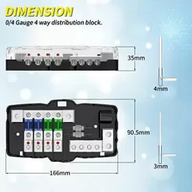 751717591632 JOINFWORLD Fused Power Distribution Block Car #2