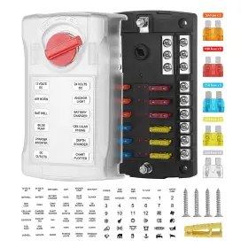 01023015 JTRON Fuse Holder Box Led Warning Indicator Light