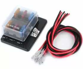 716942748701 JTRON Blade Fuse Box Holder Led Warning Light Fu #2