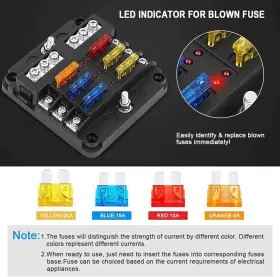 729920696062 KAOLALI Marine Fuse Block Blade Led Indicator Wa #3