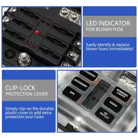 691039902481 KNFRXO Fuse Block Volt Waterproof Boat Panel Led #2