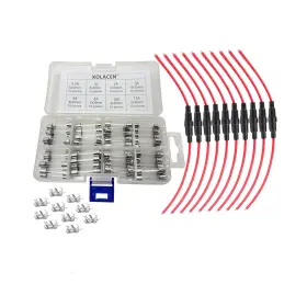606829109377 KOLACEN Inline Fuse Holder Glass Clips Kit