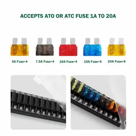 456200351160 LENKRAD Fuse Block Blade Box Led Warning Atc #3