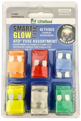 00940400ZGLO LITTELFUSE Smart Glow Blade Asst Pack Fuse