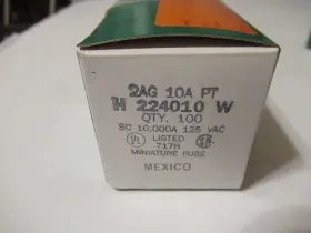 R224010 LITTELFUSE Twenty Fuses Nos