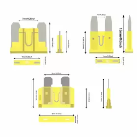 750961983071 LORDANDLAND Car Fuses Blade Standard Mini Kit #3