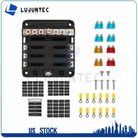 LJ167084TC-A1 LUJUNTEC Auto Blade Fuse Holder Box Block Led
