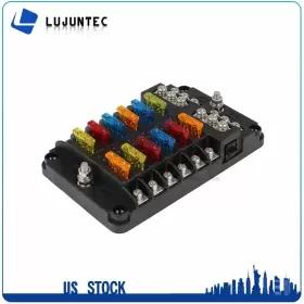 LJ167113TC-A1 LUJUNTEC Fuse Box Block Holder Blade Car Boat