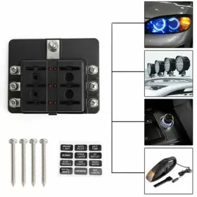 E301-B008 MADHORNETS Blade Fuse Box Holder Block Led #2