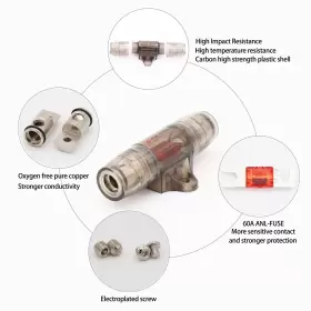 704219650277 MAGICSOURCE Line Mini Anl Fuse Holder Gange Awg #2