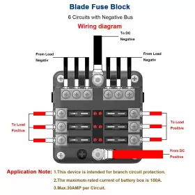 780861089443 MIIGII Fuse Block Volt Waterproof Box Car Marine #3
