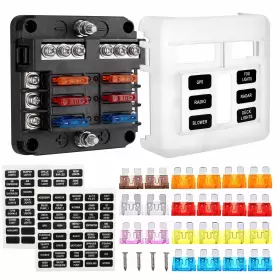 780861089443 MIIGII Fuse Block Volt Waterproof Box Car Marine