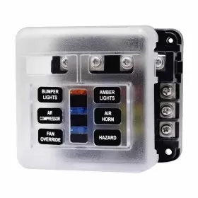 420013598323 MOTO HIJ Blade Led Fuse Holder Box Block Car Bus #2