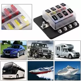 532616641525 MOTORSHOP168 Blade Led Fuse Box Block Holder Ato