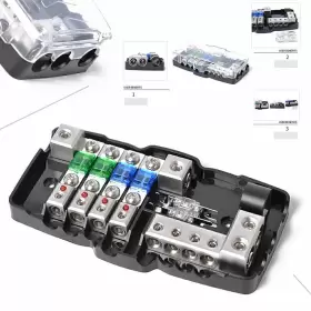 532616889545 MOTORSHOP168 Audio Stereo Anl Fuse Holder Box Tb