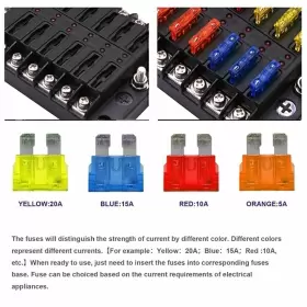 550716754648 MOTORSHOP168 Led Indicator Waterproof Blade Fuse #2