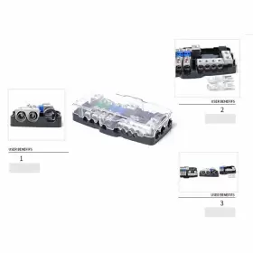 550718751478 MOTORSHOP168 Audio Stereo Anl Fuse Holder Box Tb #2