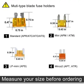 312716380583 MUHIZE Car Fuses Rv Camper Standard Mini #2