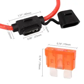 711181594744 MULWARK Pack Gauge Inline Fuse Holder Tinned #2