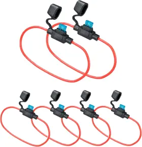 6XSKU20013-MYFBM MUYI Pack Inline Fuse Holder Gauge Wire Mini