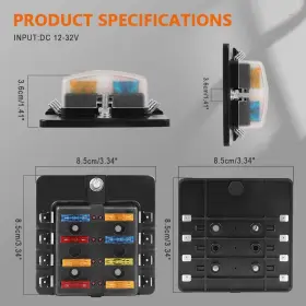 NA16756FU098LL NAFULLPARTS Car Marine Boat Blade Fuse Box Led #2