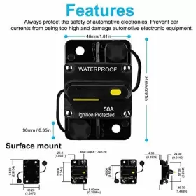 602262876999 AUDIO Fuse Holder Circuit Breaker Auto Car Fu #3