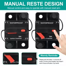 669936831883 MANUAL Breakerwith Resetwaterproof Amp Circuit #3