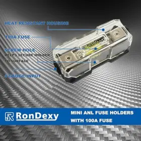 RD01-MANL NEWGLITTER Rd Line Mini Anl Fuse Holder Gauge Awg #3