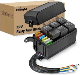 840323910989 NILIGHT Fuse Relay Box Slots Atc Ato Blade