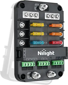 840323914550 NILIGHT Fuse Relay Block Control Negative Bus