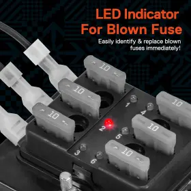 Eigeliu ONLINE LED STORE Blade Fuse Box Atc Ato Amp Indicat #2