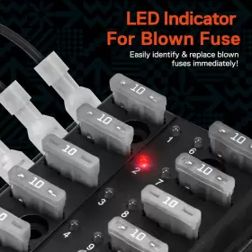 816165020094 ONLINE LED STORE Mods Blade Fuse Box Atc Ato Amp #2